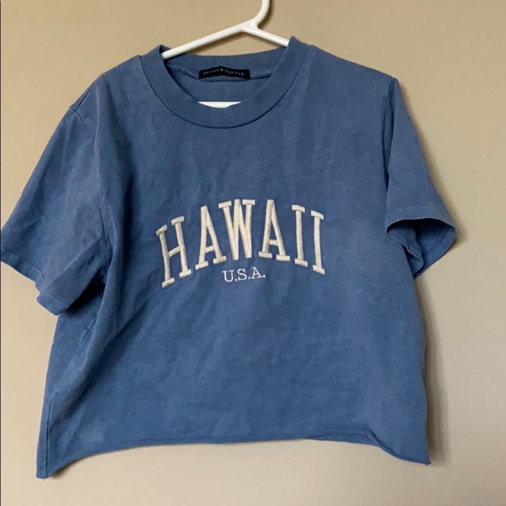 Blue crop top